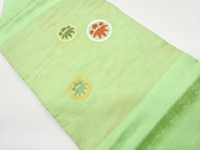 JAPANESE KIMONO / SASA DRAGON / 膽 PATTERN EMBROIDERY GOLD CIRCLE NAGOY